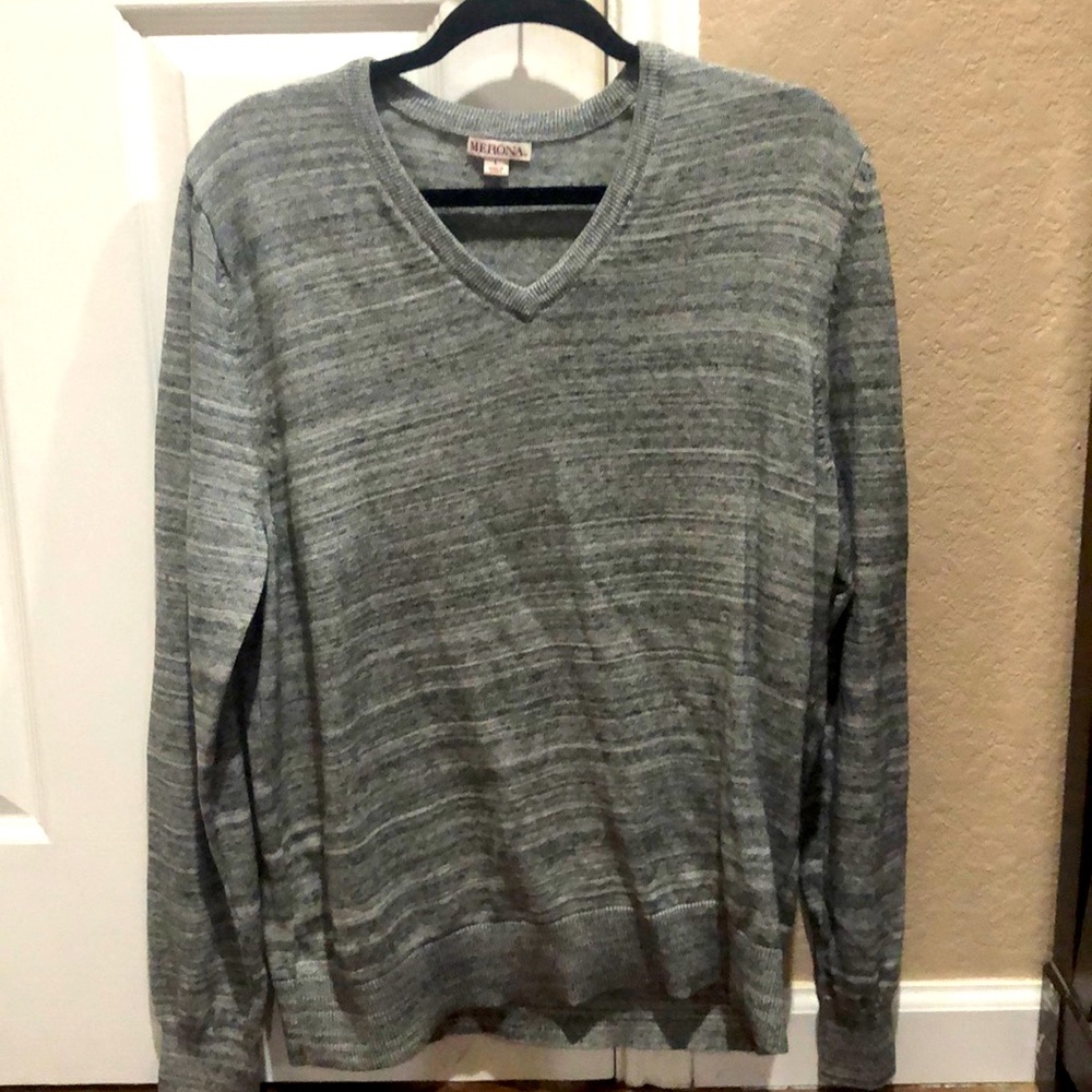 Men’s Long Sleeve Gray Sweater